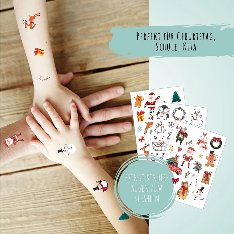 Weihnachten Kindertattoos