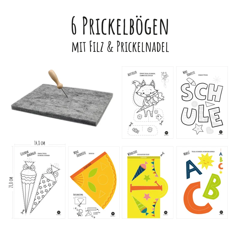 Prickeln Schulanfang - Prickelset