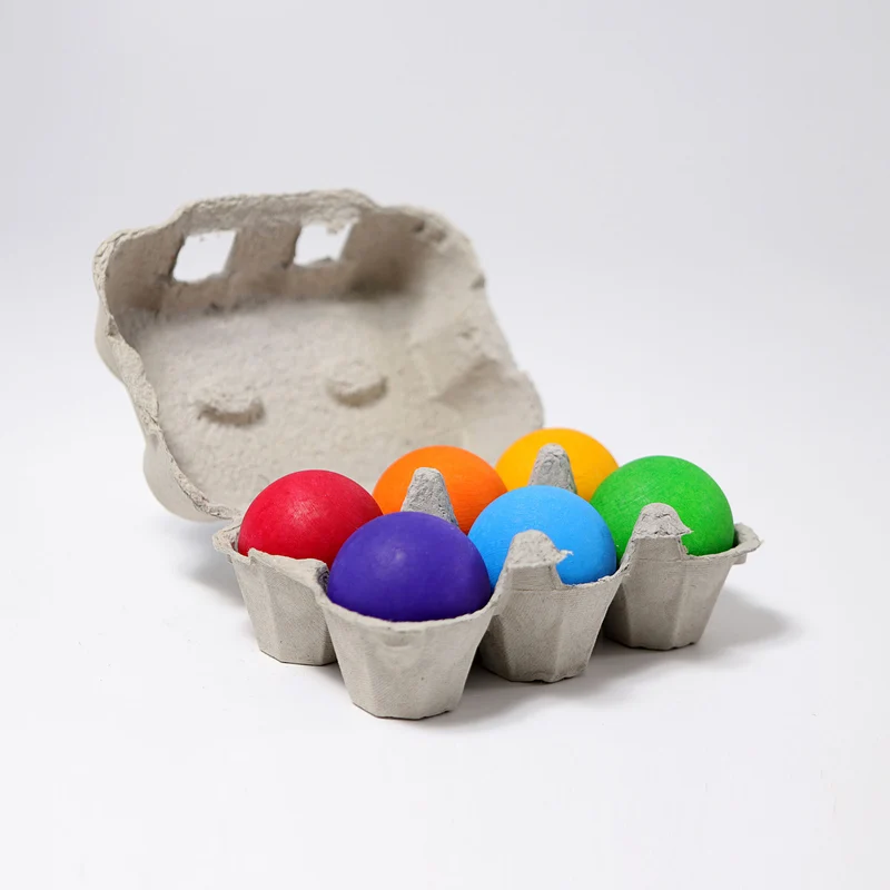 Grimms 10239 Holzkugeln Regenbogen, 45mm