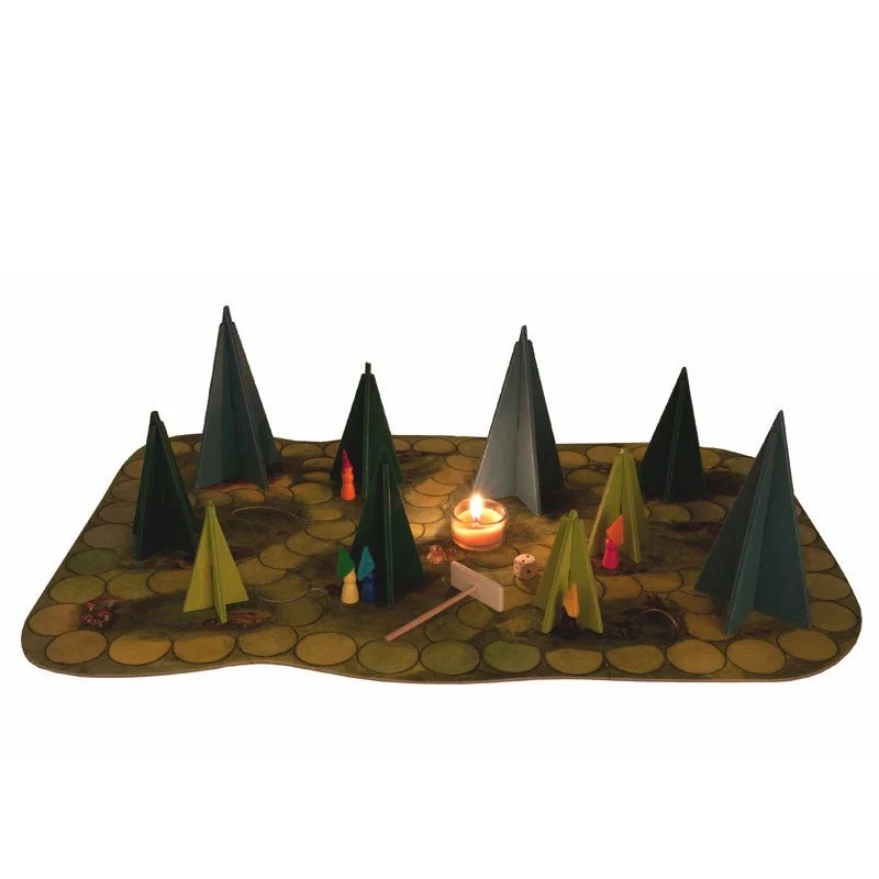 Kraul 7110 Märchenhaftes Waldschattenspiel Brettspiel mit Kerzenlicht