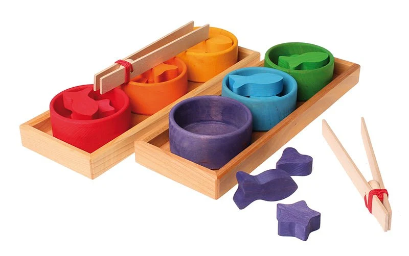 Grimms 42125 Sortierspiel Regenbogenschälchen