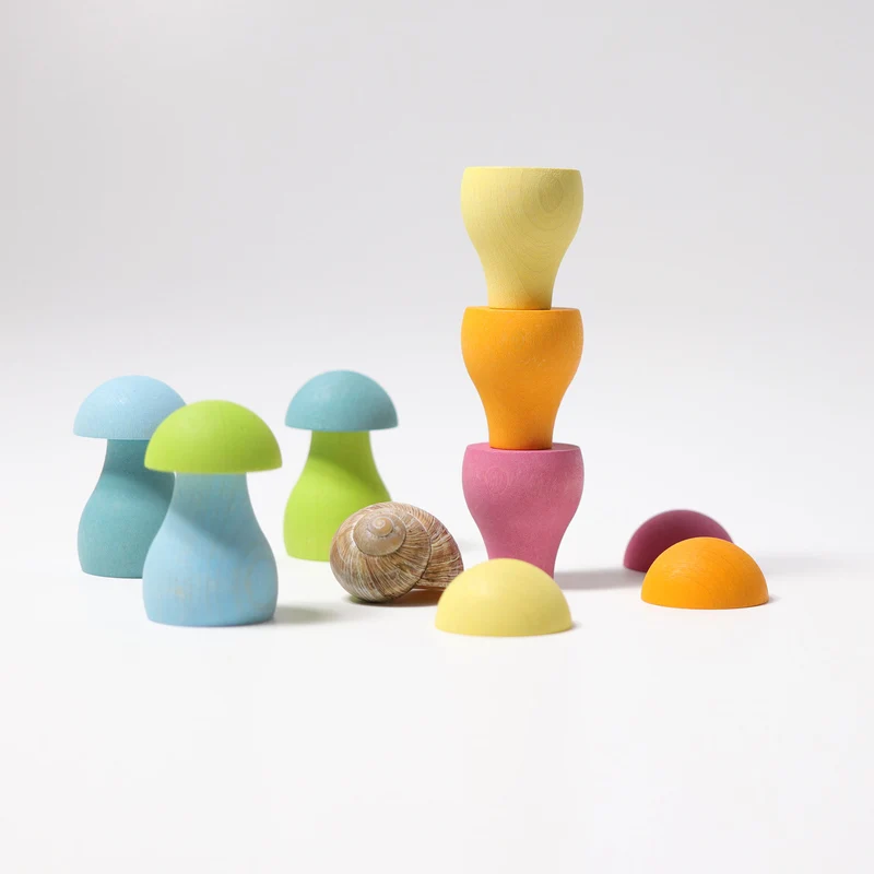 Grimms 10586 Regenbogen Pilze Pastell