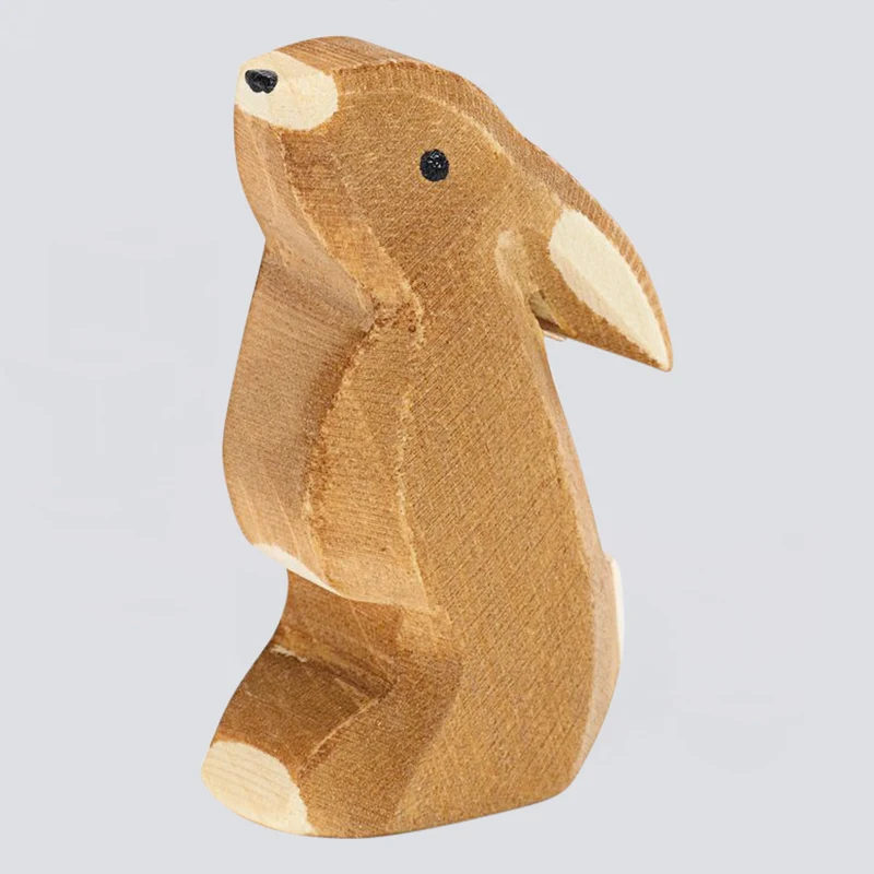 Ostheimer Holzfigur Hase Ohr tief