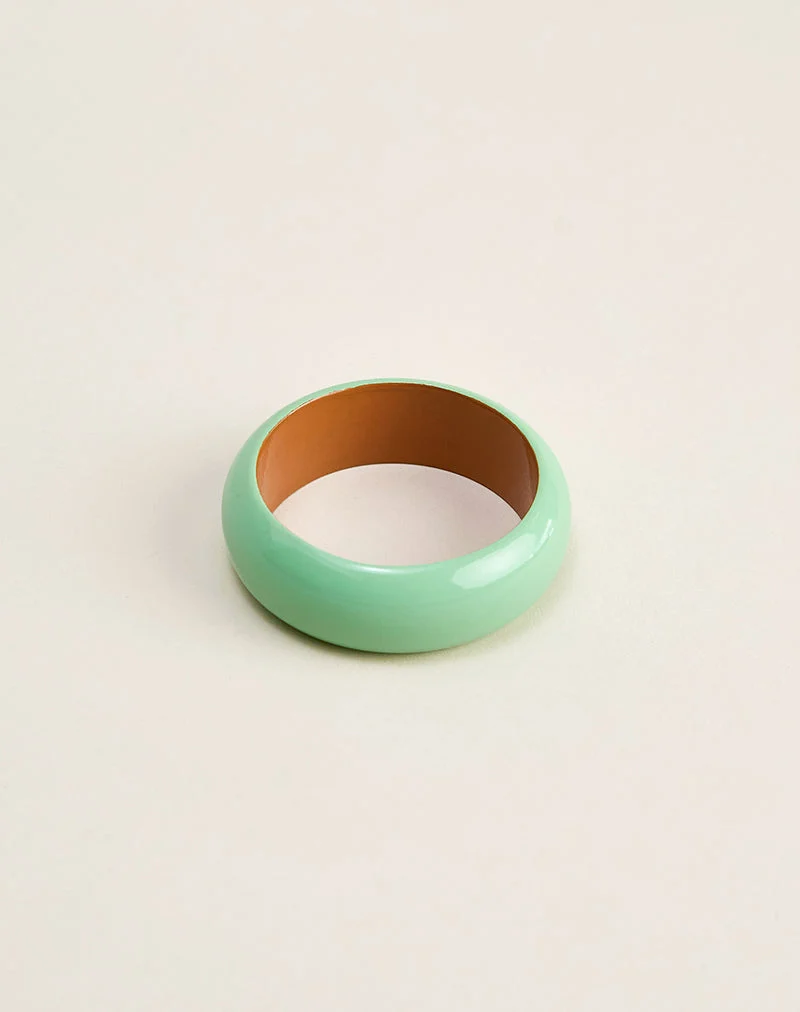 Armreif aus Jade und Holz