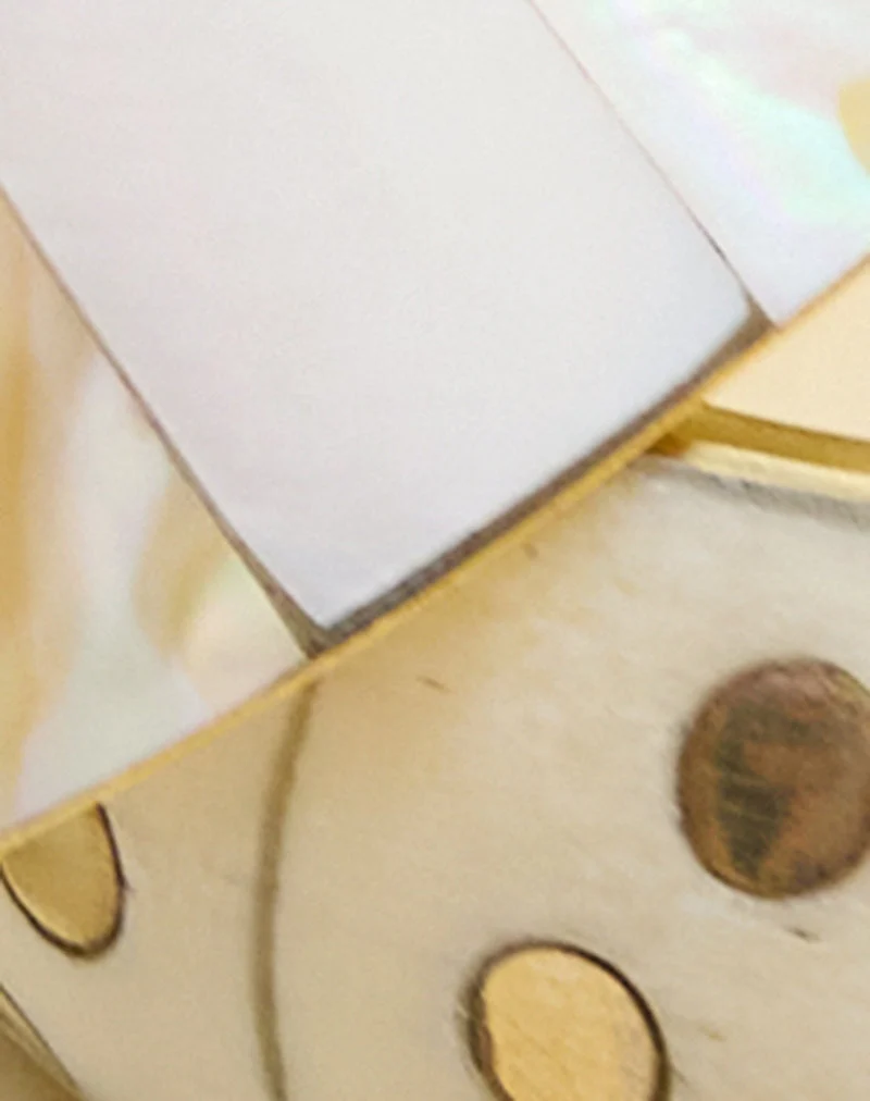 Armreif-Set in Elfenbein und Gold