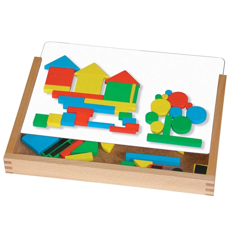 Oberschwäbische Magnetspiele 5002 Magnetisches Holzklötzchen-Spiel