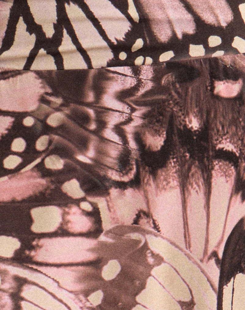 Dalita Mini-Drapierrock in „Enchanted Brown“