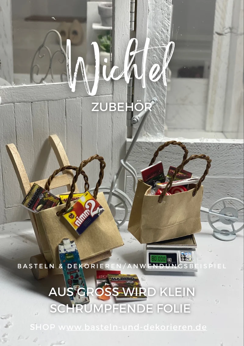 Schrumpffolie A4 – Bastelfolie zum Bemalen & Bestempeln | DIY Kunststofffolie zum Schrumpfen im Backofen