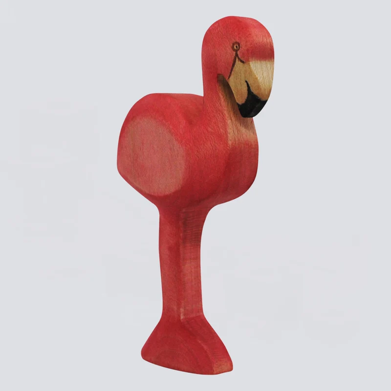 Holzwald Holzfigur Flamingo
