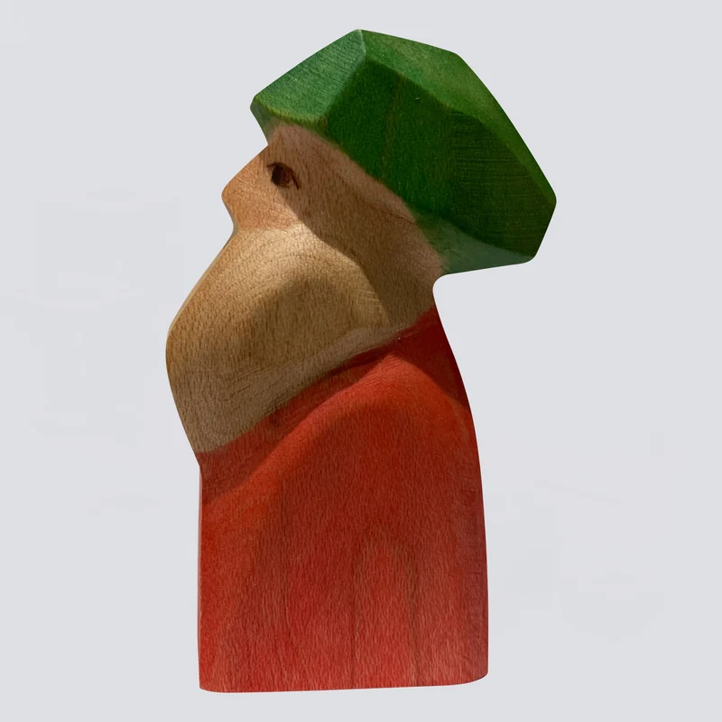 Holzwald Holzfigur Zwerg Noah