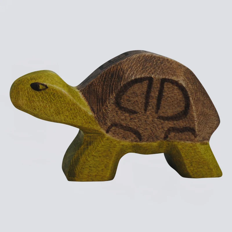 Holzwald Holzfigur Schildkröte klein