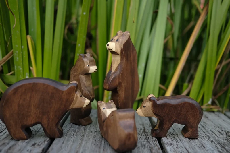 Holzwald Holzfigur Bär