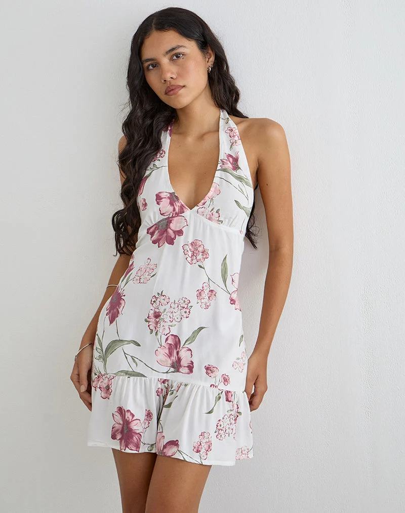 Deliana Minikleid in „Femme Floral White“
