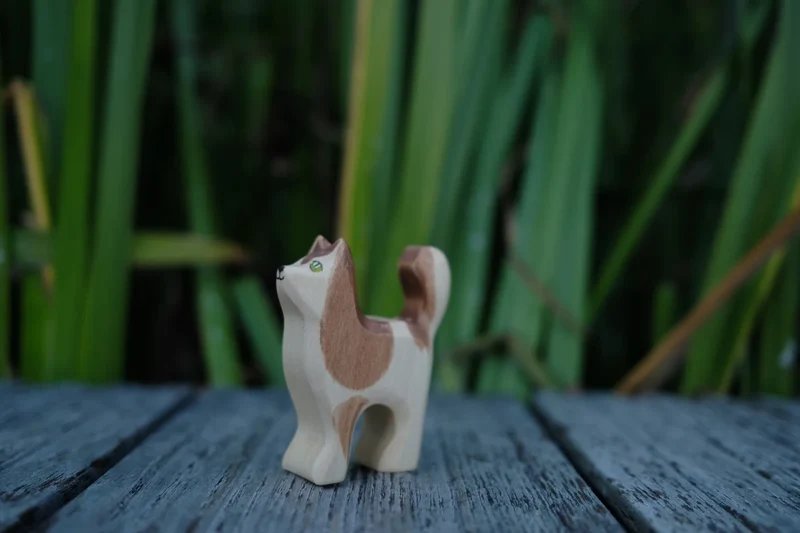 Holzwald Holzfigur Katze
