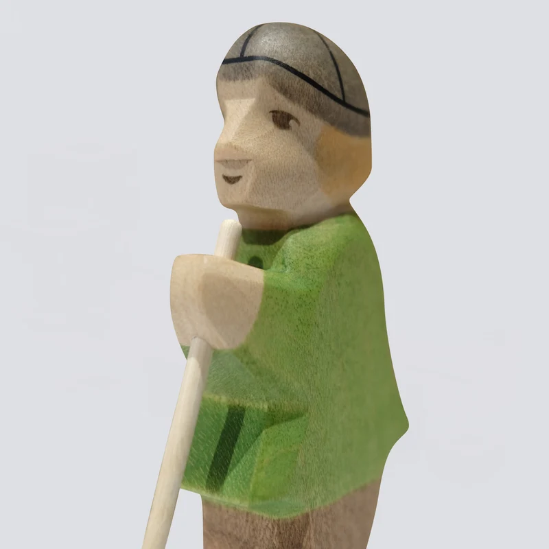 Holzwald Holzfigur Hirte