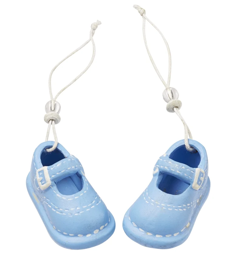 Babyschuhe Keramik Miniatur