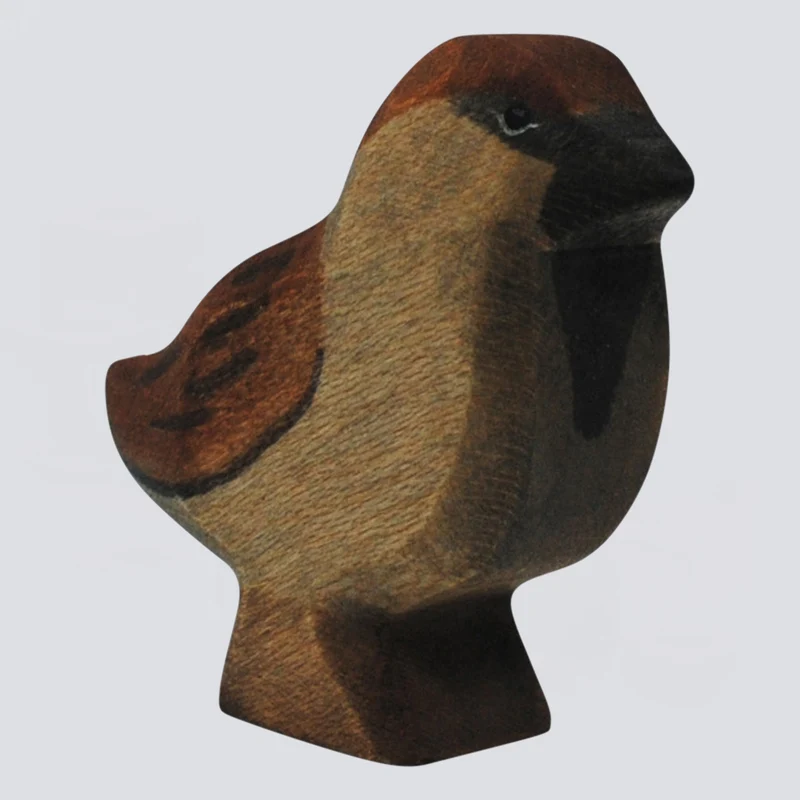 Holzwald Holzfigur Spatz