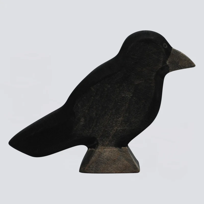 Holzwald Holzfigur Rabe
