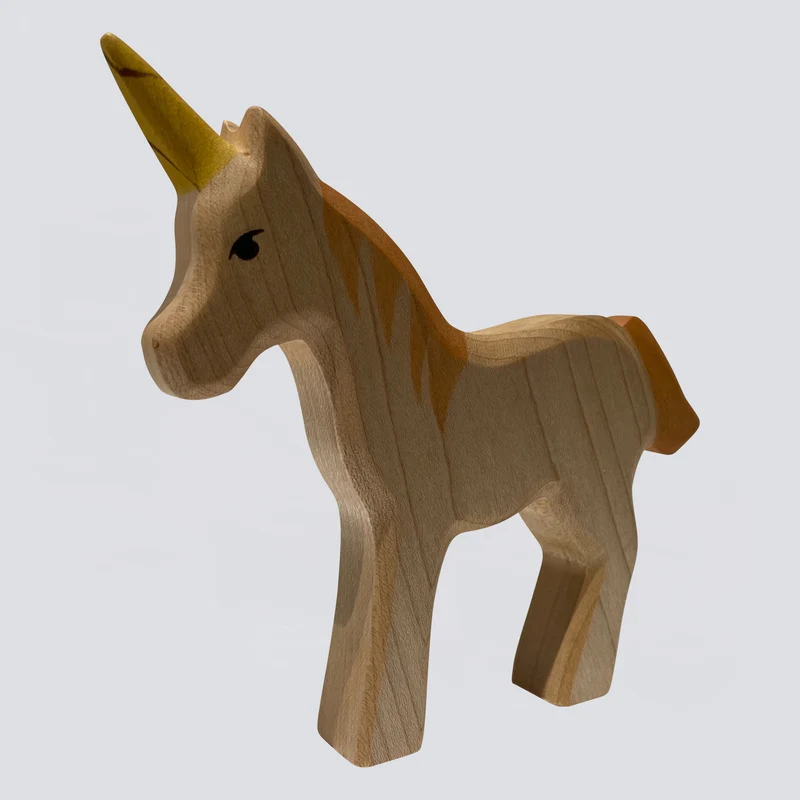 Holzwald Holzfigur Einhorn