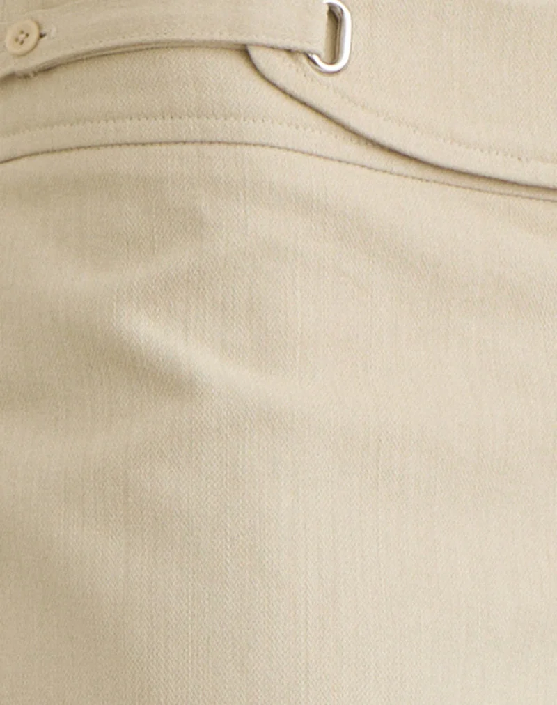 Nalita-Hose in Beige mit Schnallenbund