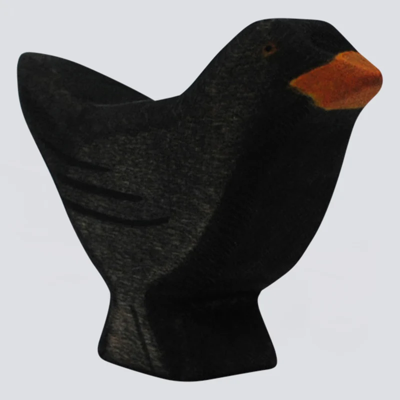 Holzwald Holzfigur Amsel