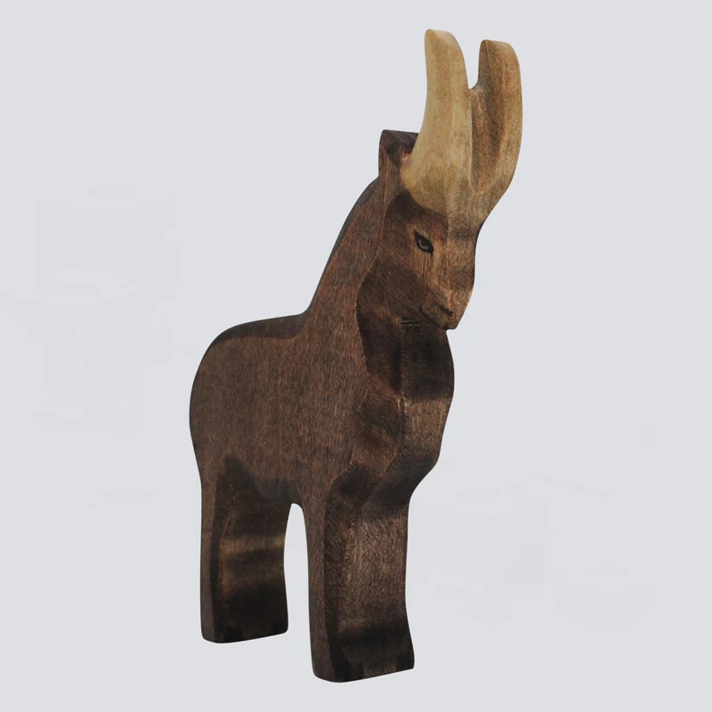Holzwald Holzfigur Steinbock