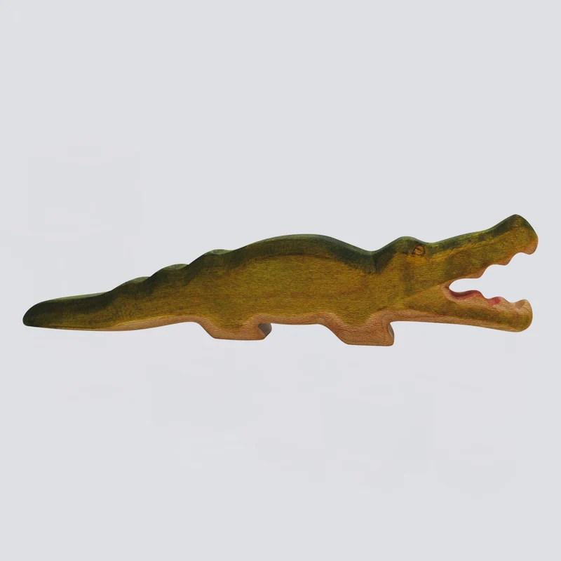 Holzwald Holzfigur Krokodil