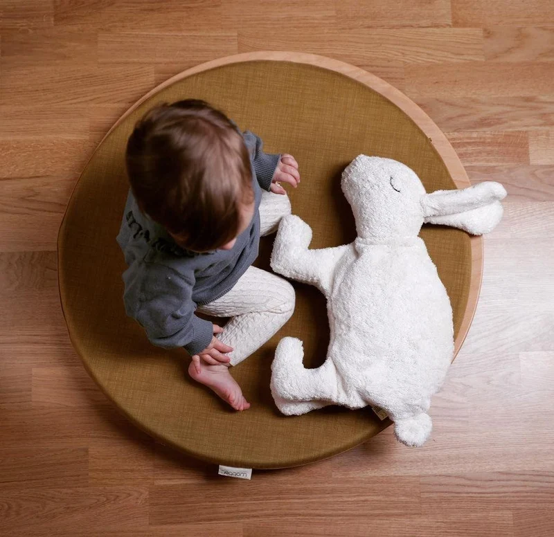 Kuscheltier Hase groß weiß mit Dinkelspreu-Inlett