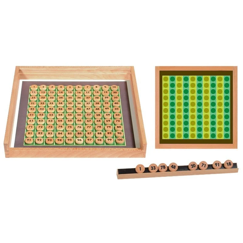 Oberschwäbische Magnetspiele 7315 Hunderterfeld / 100 Zahlen-Spiel