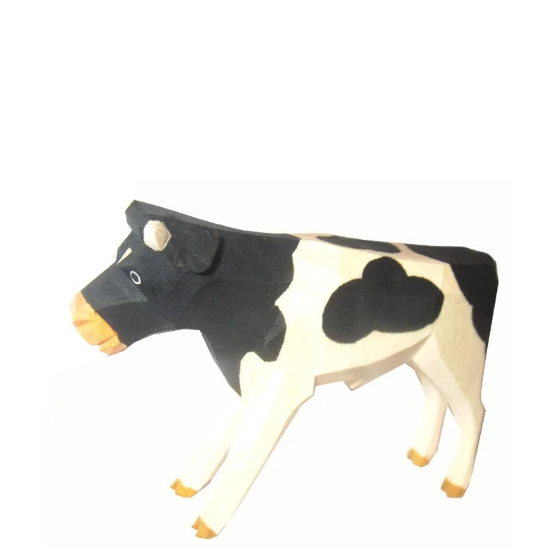 Lotte Sievers Hahn 1260 Kalb stehend, schwarz gescheckt