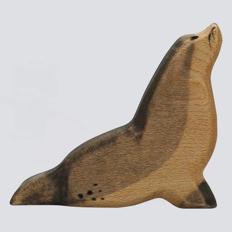 Holzwald Holzfigur Seehund