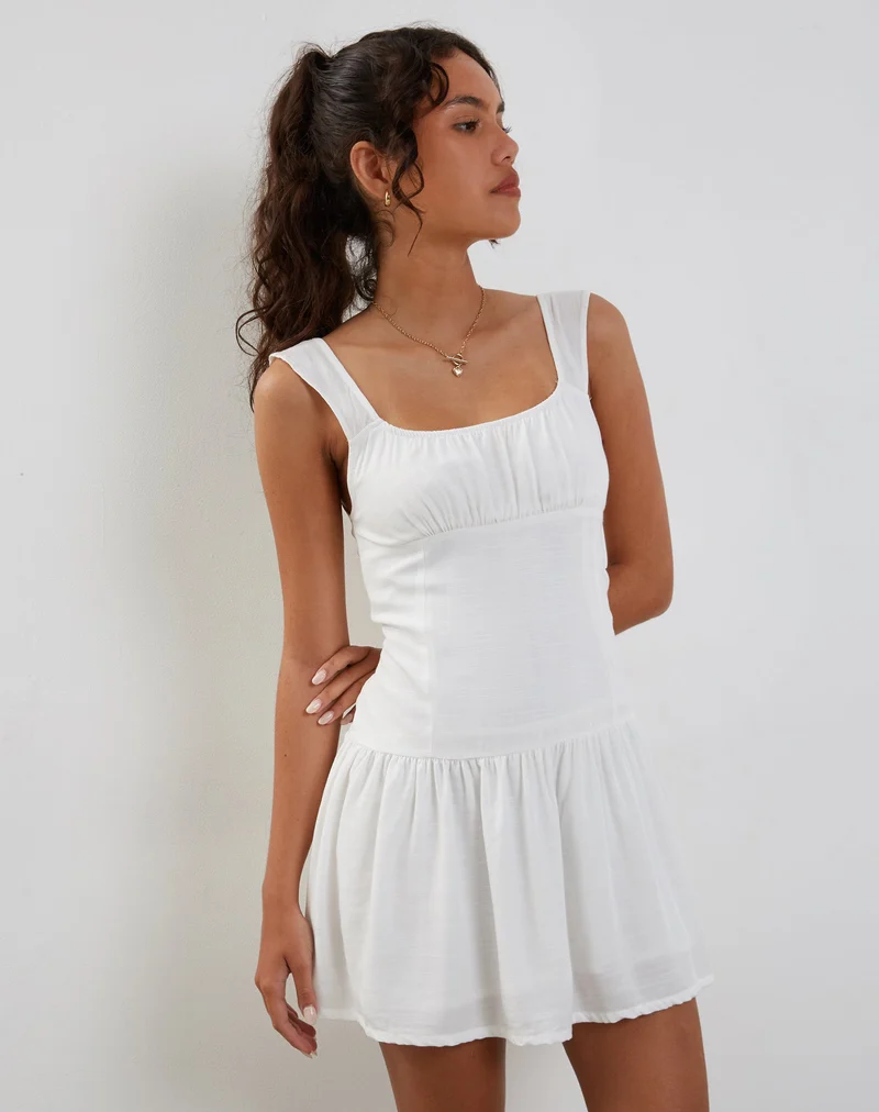 Nihao Minikleid in Weiß