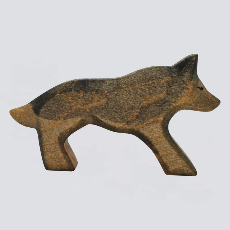 Holzwald Holzfigur Wolf