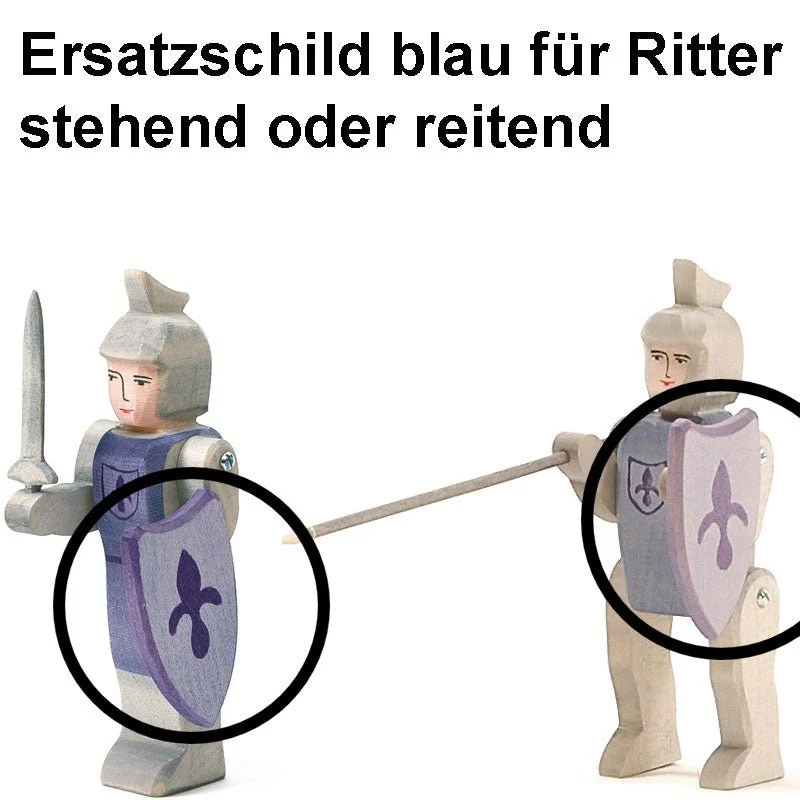 Ostheimer 27611 Ersatz Schild Ritterschild blau für Ritter