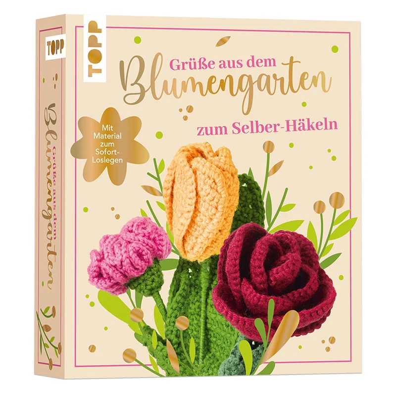 Häkelset "Grüße aus dem Blumengarten. Zum Selber-Häkeln"