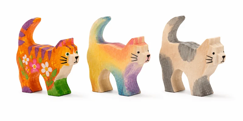 Ostheimer 80265 Katze stehend Kreativ Rohling zum Bemalen