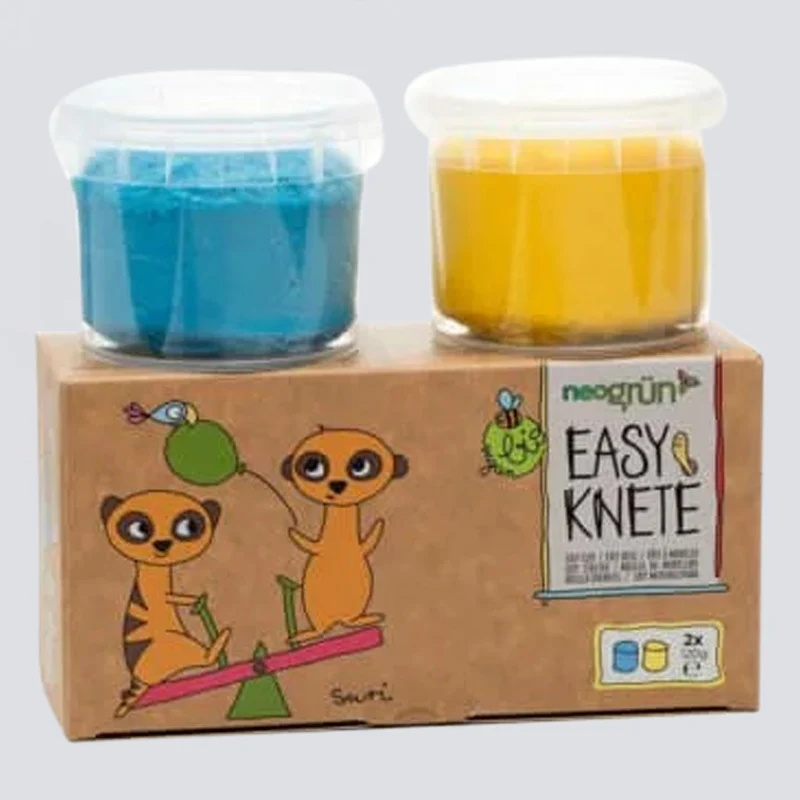 Easy-Knete 2er Set "Suri" blau/gelb