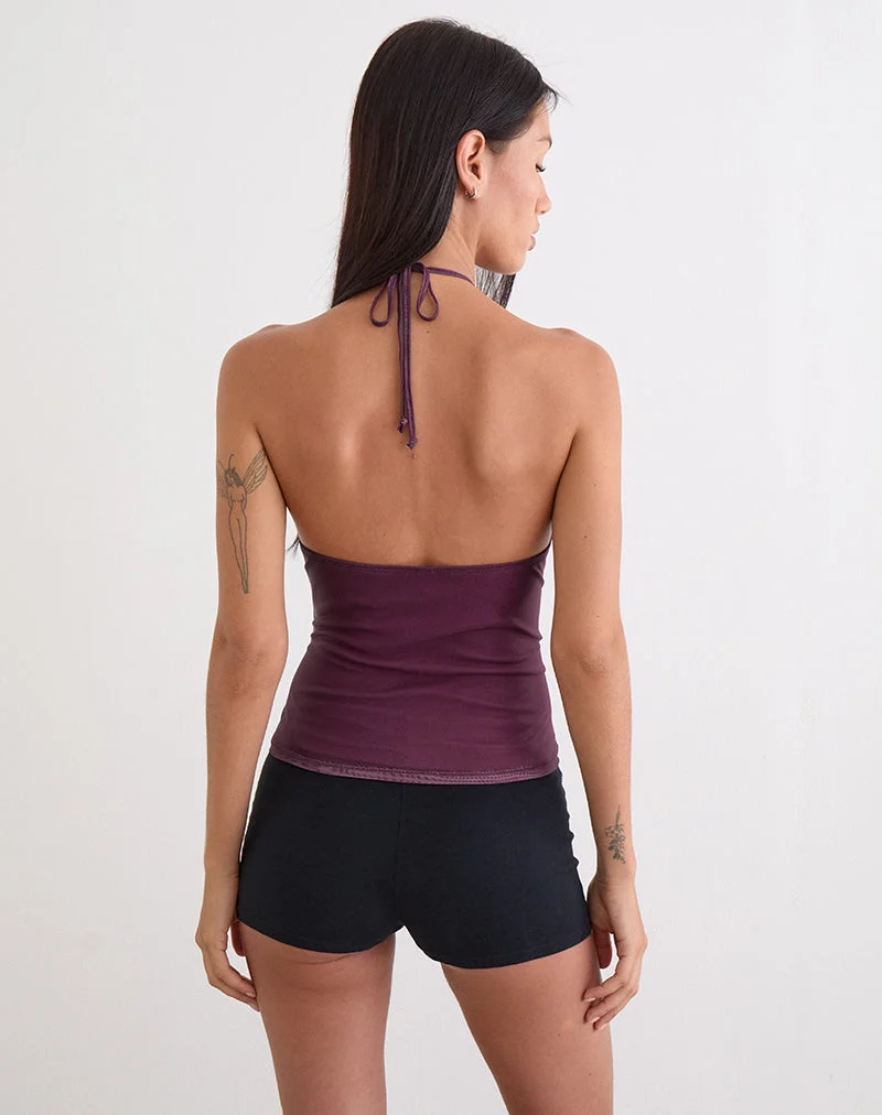 Zalika-Top in Crystal Rose Burgundy