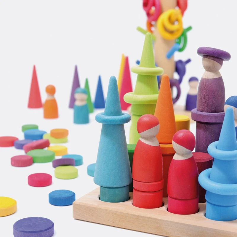 Grimm's Steckspiel Kleine Walzen Regenbogen