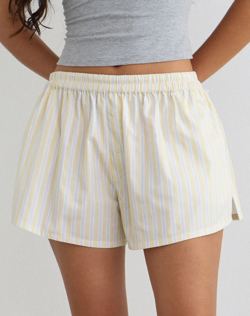 Laboxe Shorts in Candy Stripe Gelb