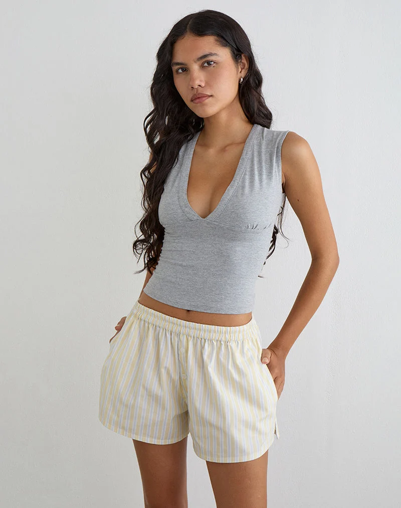 Laboxe Shorts in Candy Stripe Gelb
