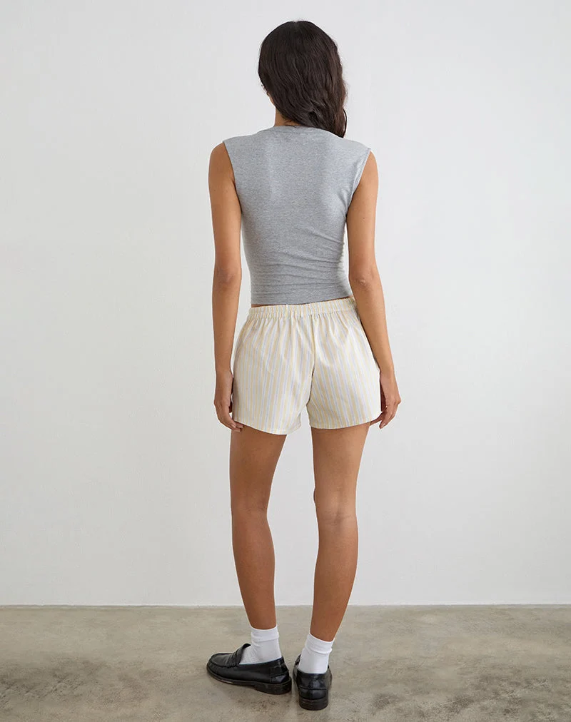 Laboxe Shorts in Candy Stripe Gelb