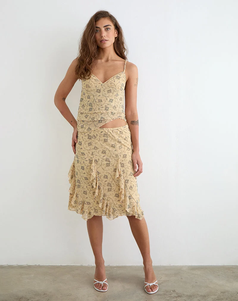 Luisa-Midirock in „Winding Ivy“ – Hellgelb