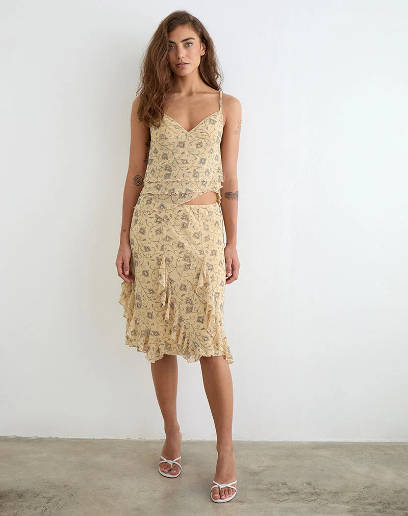 Luisa-Midirock in „Winding Ivy“ – Hellgelb