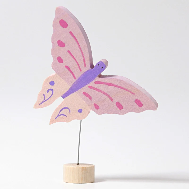 Grimm's Steckfigur Rosa Schmetterling
