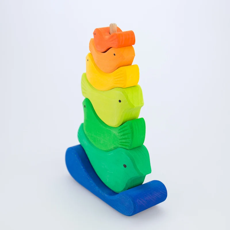 Glückskäfer Steckturm Vögel