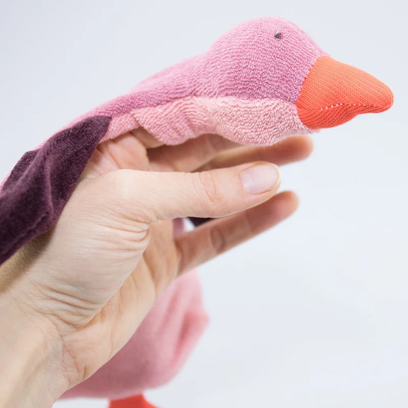 Schmusetuch und Fingerpuppe Wildgans Rosalie