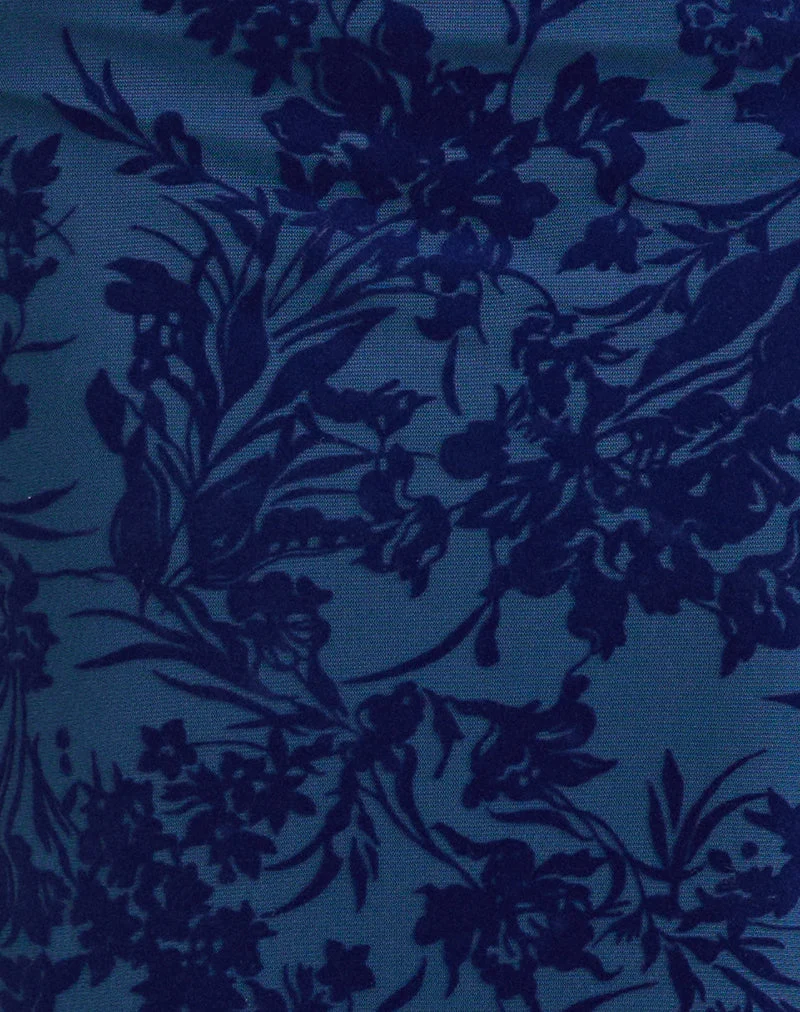 Alfreda-Maxirock in „Midnight Leaf Flock Navy“