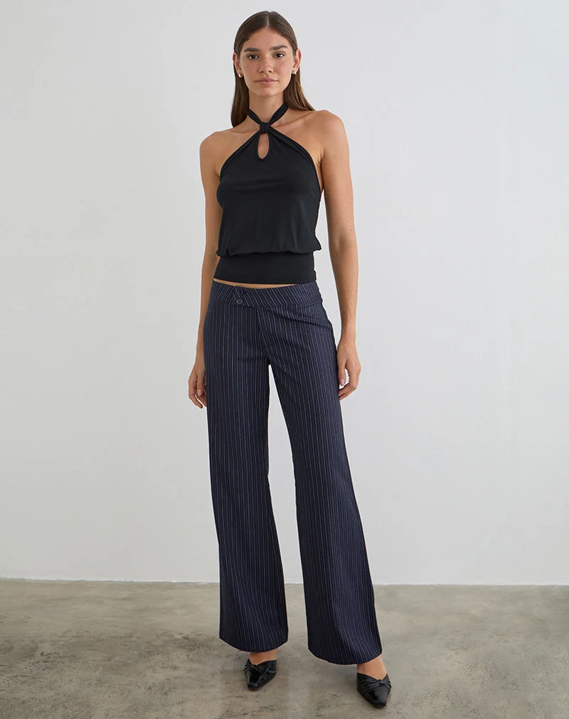Falita Hose in Tailoring Navy Stripe