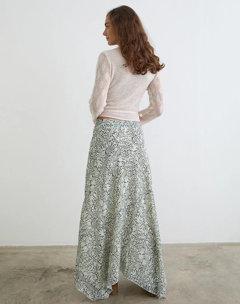 Rumela Maxi-Rock „Bloom Paisley“ in Hellblau